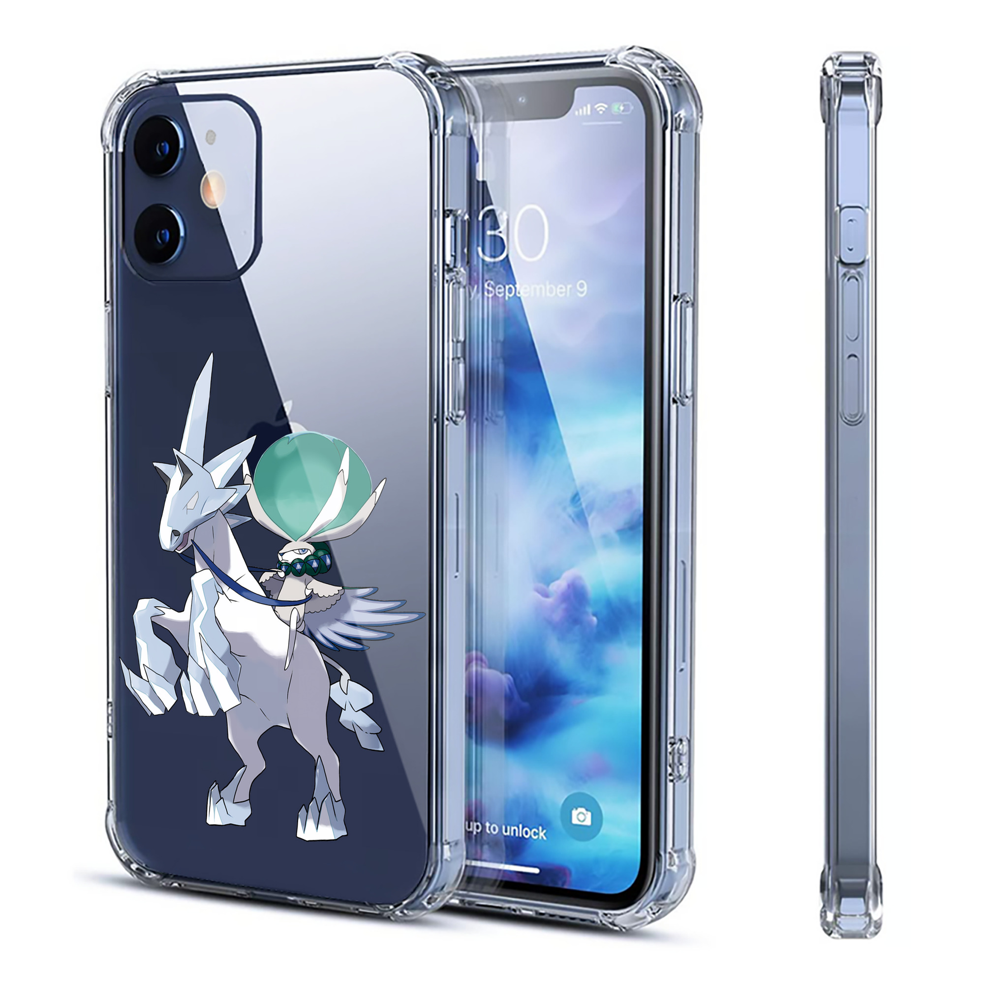 （画像用） ポケットモンスター Pokémon 【iPhone 12シリーズ対応】透明スマホケース（クリアソフトケース）